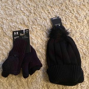 Under Armour Hat and Gloves
